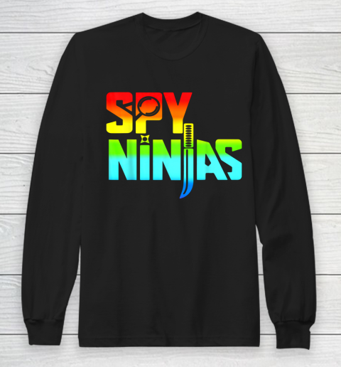 Spy Gaming Ninja Game Boys Girls Kids Cute Ninja Long Sleeve T-Shirt