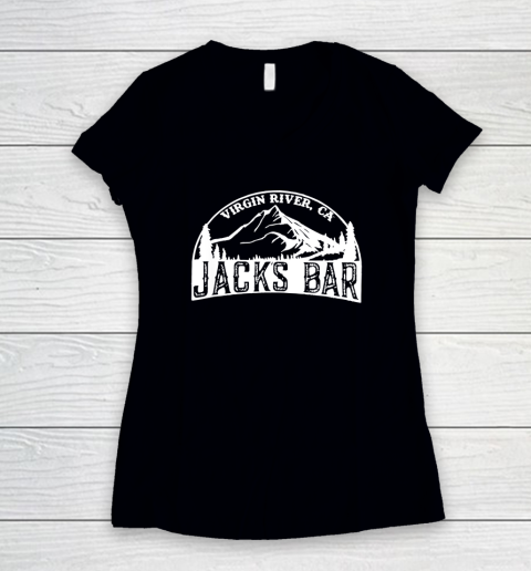 Virgin River Jack's Bar Women's V-Neck T-Shirt