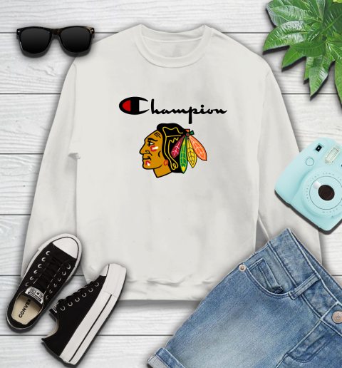 NHL Hockey Chicago Blackhawks Champion Shirt Sweatshirt - Image 10