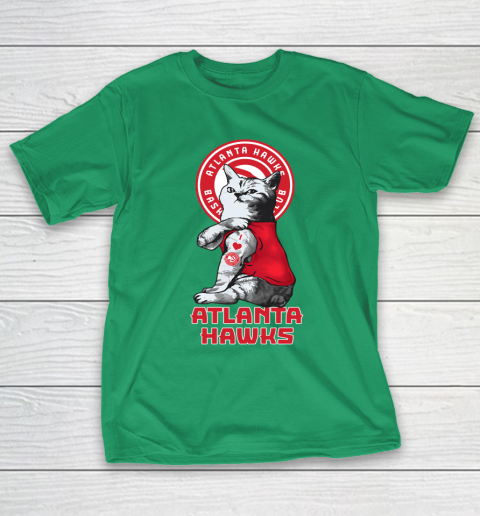 NBA Basketball My Cat Loves Atlanta Hawks T-Shirt 5