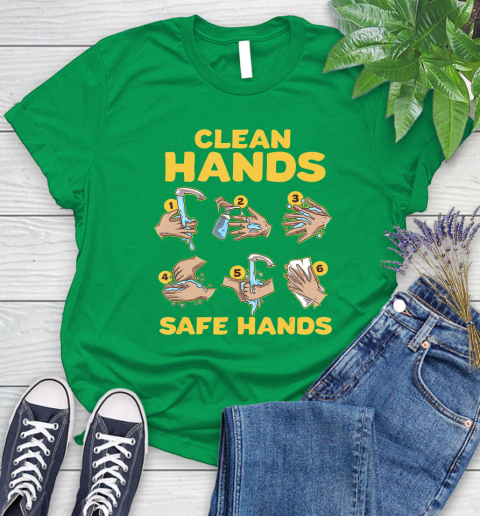 Nurse Shirt Washing Clean Hands Safe Hand Hygiene Wash Save T Shirt Women's T-Shirt 7
