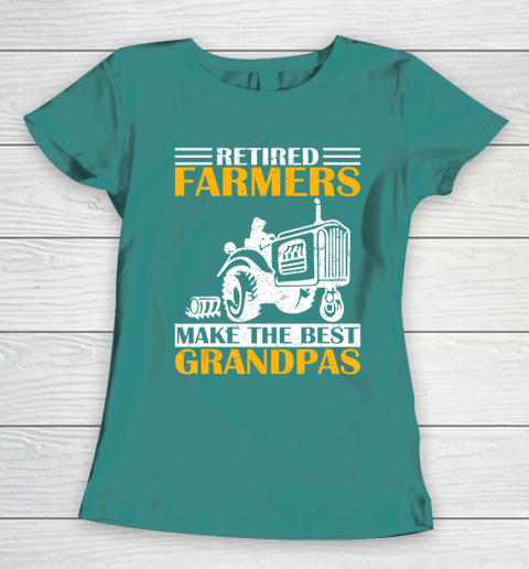 GrandFather gift shirt Retired Farmer Tractor Make The Best Grandpa Retirement Gift T Shirt Women's T-Shirt 10