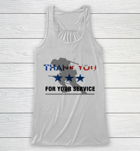 Veteran Shirt Memorial Day Thank You For Your Service Racerback Tank