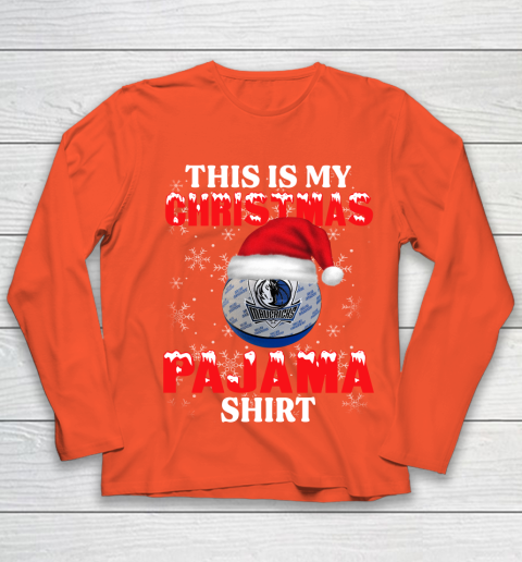 Dallas Mavericks This Is My Christmas Pajama Shirt NBA Youth Long Sleeve 3