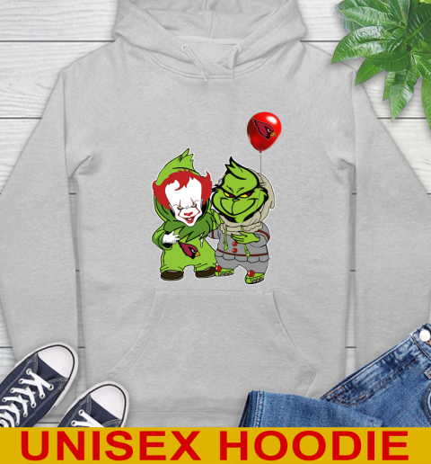 Arizona Cardinals Baby Pennywise Grinch Christmas NFL Football Hoodie 6