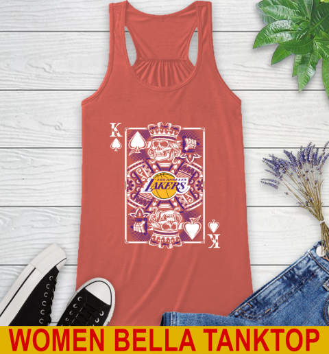 Los Angeles Lakers NBA Basketball The King Of Spades Death Cards Shirt Racerback Tank 3