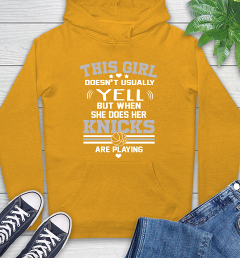 New York Knicks NBA Basketball I Yell When My Team Is Playing Hoodie 2