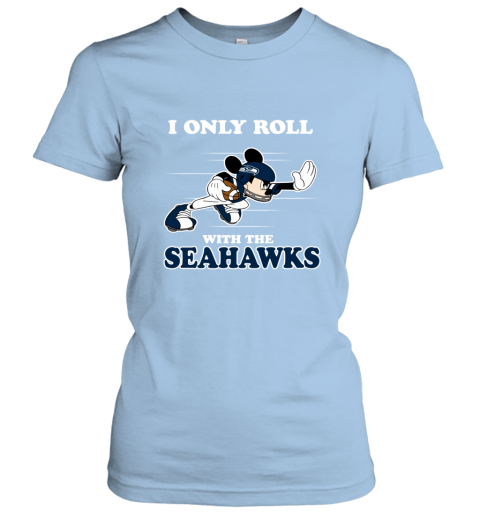 NFL Mickey Mouse I Only Roll With Seattle Seahawks Sweatshirt 