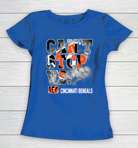 NFL Cincinnati Bengals Can't Stop Vs Women's T-Shirt - Image 9