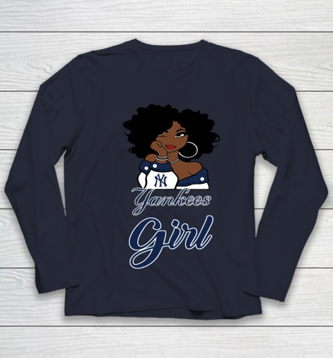 New York Yankeess Girl MLB Youth Long Sleeve 3