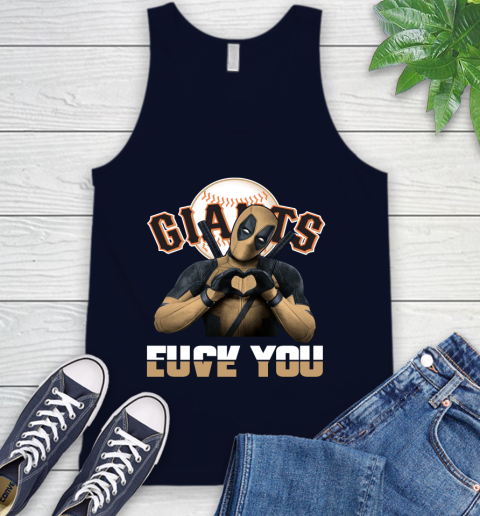MLB San Francisco Giants Deadpool Love You Fuck You Baseball Sports Tank Top 2