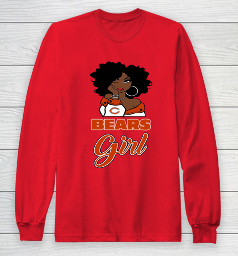 Chicago Bears Girl NFL Long Sleeve T-Shirt 10