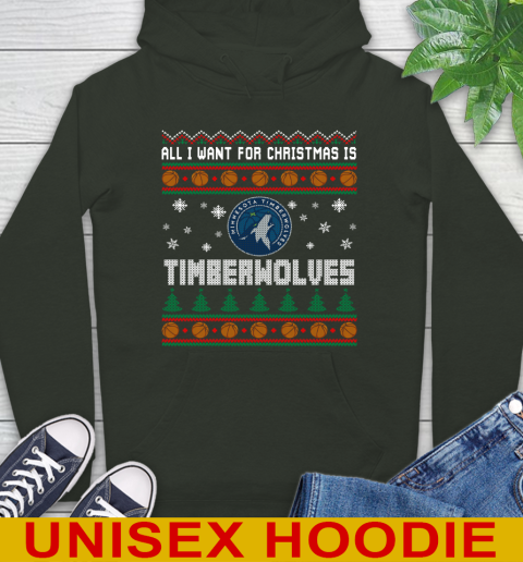 NBA Basketball All I Want For Christmas Is Minnesota Timberwolves 24