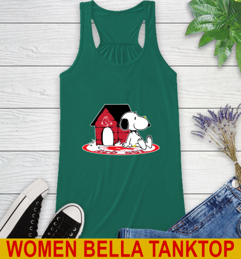 MLB Baseball Boston Red Sox Snoopy The Peanuts Movie Shirt Racerback Tank 7