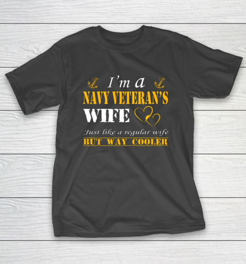 Womens I am a Navy veterans wife t shirt Navy veteran T-Shirt