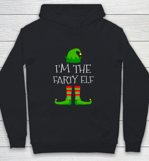 I m The Farty Elf Family Matching Christmas Pajama Gifts Youth Hoodie