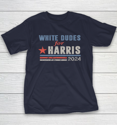White Dudes For Kamala Harris Youth T-Shirt 2