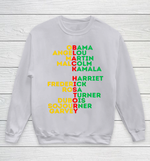 Black History Month Dream Like Leaders African American Love Youth Sweatshirt 3