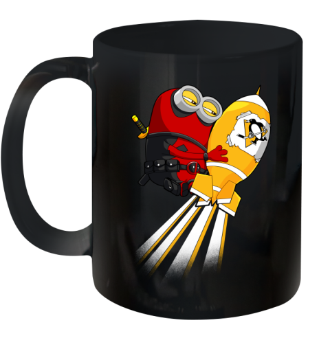 NHL Hockey Pittsburgh Penguins Deadpool Minion Marvel Shirt Ceramic Mug 11oz