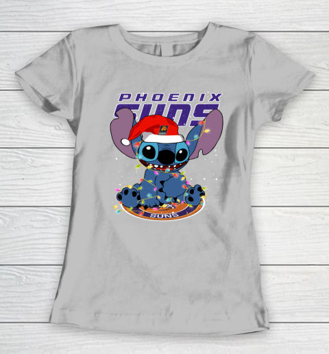 Phoenix Suns NBA noel stitch Basketball Christmas Women's T-Shirt 3