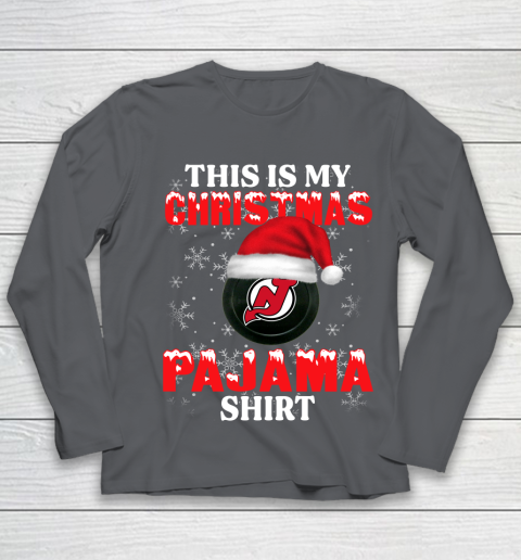 New Jersey Devils This Is My Christmas Pajama Shirt NHL Youth Long Sleeve 6
