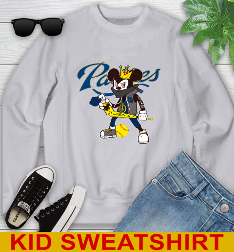 San Diego Padres MLB Baseball Mickey Peace Sign Sports Youth Sweatshirt 4