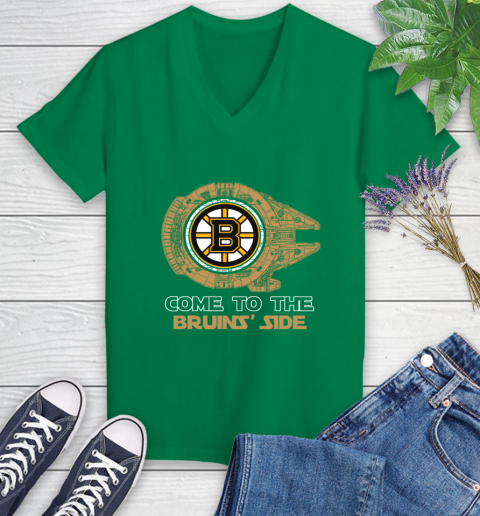 NHL Come To The Boston Bruins Wars Hockey Sports Women's V-Neck T-Shirt 5