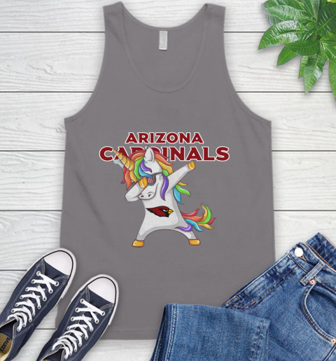 Arizona Cardinals NFL Football Funny Unicorn Dabbing Sports Tank Top 7