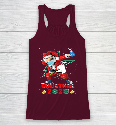 Dallas Stars Funny Santa Claus Dabbing Christmas 2020 NHL Racerback Tank 2