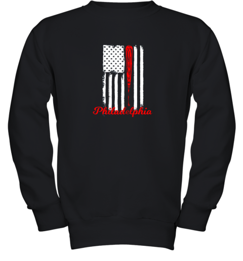 Philadelphia Baseball Flag Shirt For Philly Baseball Fans Youth Sweatshirt