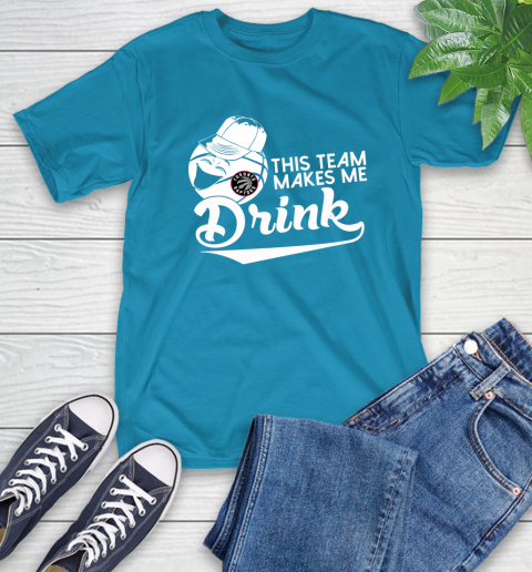 Toronto Raptors NBA Basketball This Team Makes Me Drink Adoring Fan T-Shirt 9