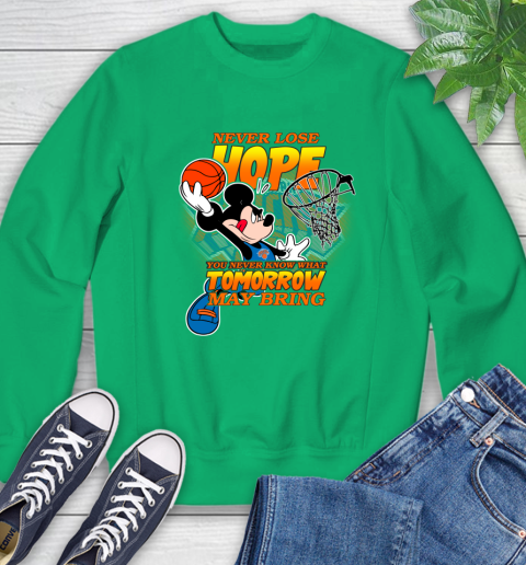 New York Knicks NBA Basketball Mickey Disney Never Lose Hope Sweatshirt 7