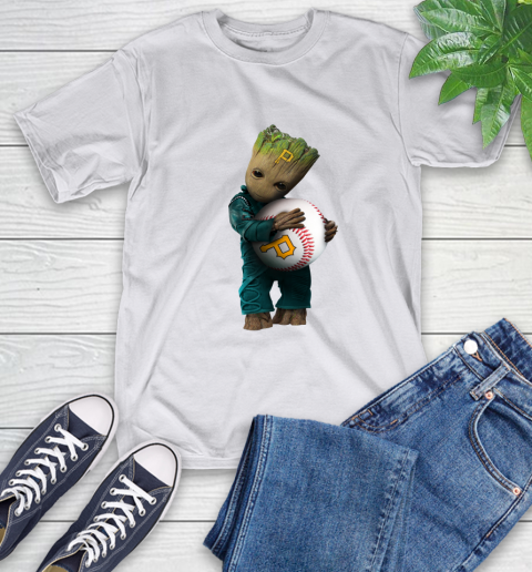 MLB Groot Guardians Of The Galaxy Baseball Sports Pittsburgh Pirates T-Shirt 12