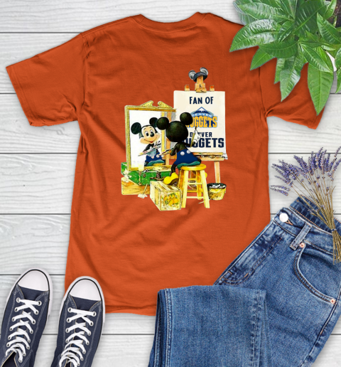 NBA Basketball Denver Nuggets Mickey Drawing Shirt 84