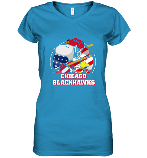 pxev-chicago-blackhawks-ice-hockey-snoopy-and-woodstock-nhl-women-v-neck-t-shirt-39-front-sapphire-480px
