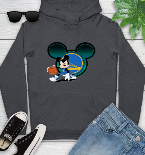 NBA Golden State Warriors Mickey Mouse Disney Basketball Youth Hoodie 8