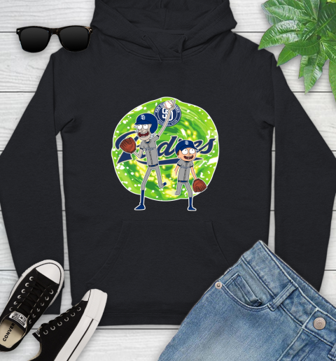 MLB San Diego Padres Rick And Morty Baseball Sports Youth Hoodie 2
