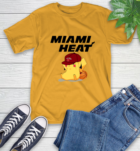 NBA Pikachu Basketball Sports Miami Heat T-Shirt 3