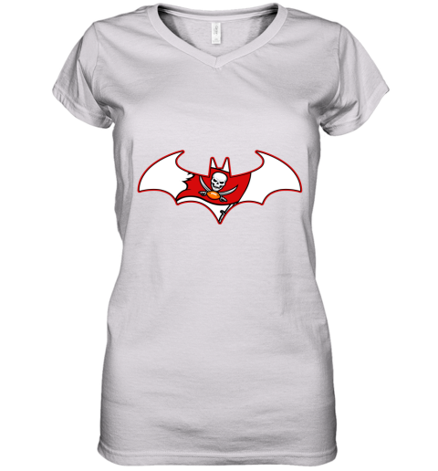 We Are The Tampa Bay Buccaneers Batman NFL Mashup Women's V-Neck T-Shirt