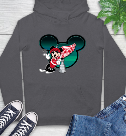 NHL Detroit Red Wings Stanley Cup Mickey Mouse Disney Hockey T Shirt Hoodie 7