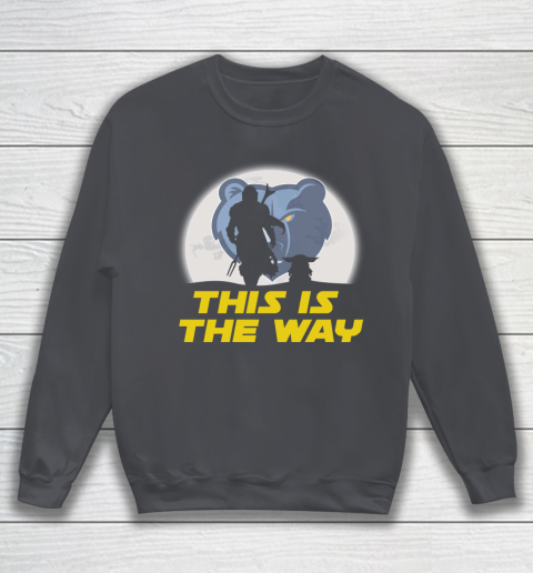 Memphis Grizzlies NBA Basketball Star Wars Yoda And Mandalorian This Is The Way Sweatshirt 4