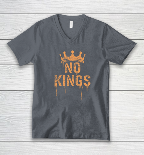 No Kings V-Neck T-Shirt 3