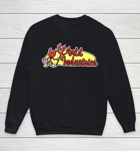 World Industries Devil Satan Hook Ups Skate Hookups Hook Ups Vintage 90's Youth Sweatshirt