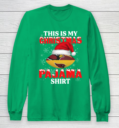 Arizona Cardinals This Is My Christmas Pajama Shirt NFL Long Sleeve T-Shirt 4