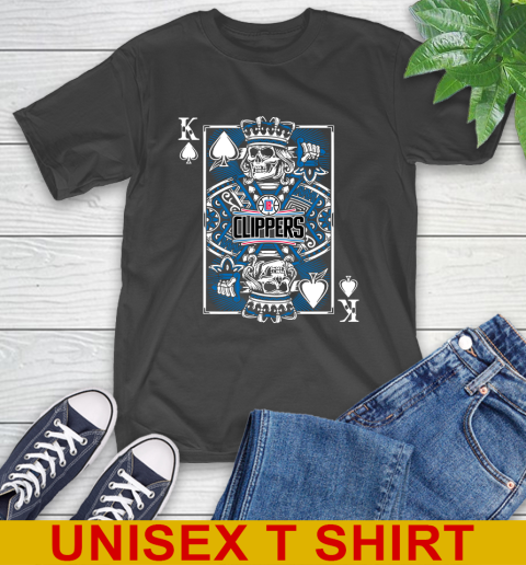 LA Clippers NBA Basketball The King Of Spades Death Cards Shirt T-Shirt