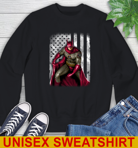 Toronto Raptors NBA Basketball Batman DC American Flag Shirt Sweatshirt