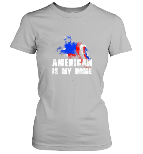 America Is My Home Captain America 4th Of July Women's T-Shirt