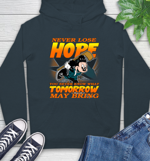 San Jose Sharks NHL Hockey ootball Mickey Disney Never Lose Hope Hoodie 7