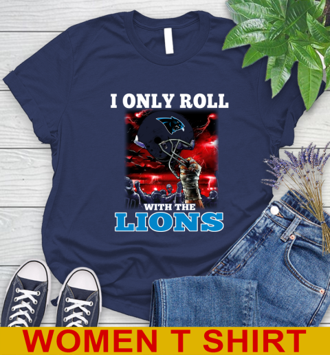 Carolina Panthers NFL Football I Only Roll With My Team Sports Women's T-Shirt 12