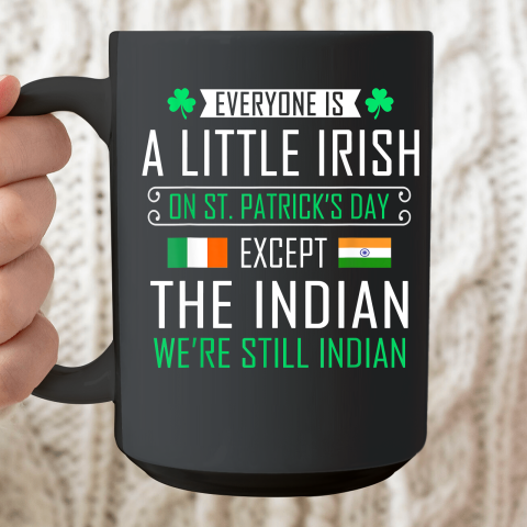 Indian Irish On St Patrick's Day Ceramic Mug 15oz